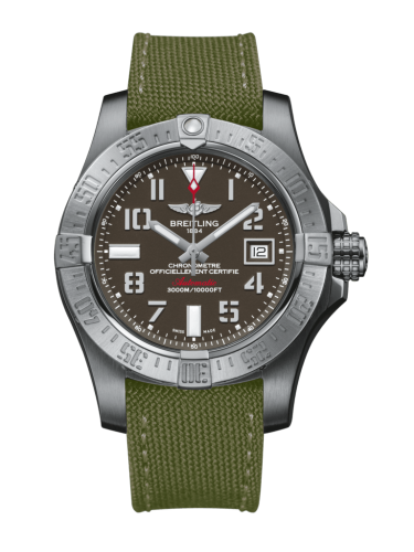 Breitling Avenger II Seawolf Stainless Steel / Tungsten Gray / Military / Pin A1733110/F563/106W/A20BASA.1