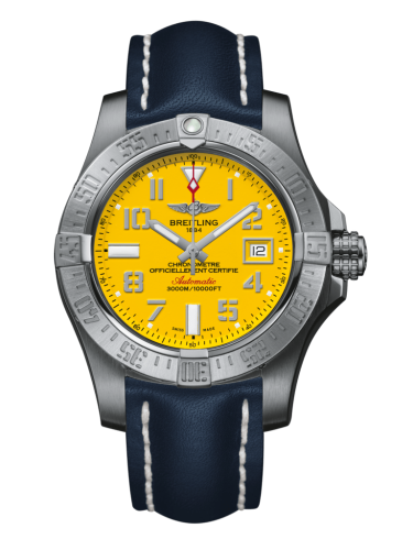 Breitling Avenger II Seawolf Stainless Steel / Cobra Yellow / Calf / Pin A1733110/I519/105X/A20BASA.1