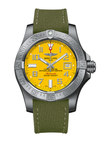 Breitling Avenger II Seawolf Stainless Steel / Cobra Yellow / Military / Pin A1733110/I519/106W/A20BASA.1