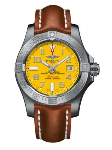 Breitling Avenger II Seawolf Stainless Steel / Cobra Yellow / Calf / Pin A1733110/I519/433X/A20BASA.1