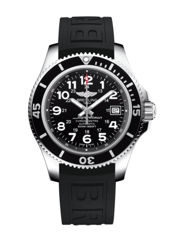 Breitling Superocean II 42 Stainless Steel / Volcano Black / Rubber / Folding A17365C91B1S2