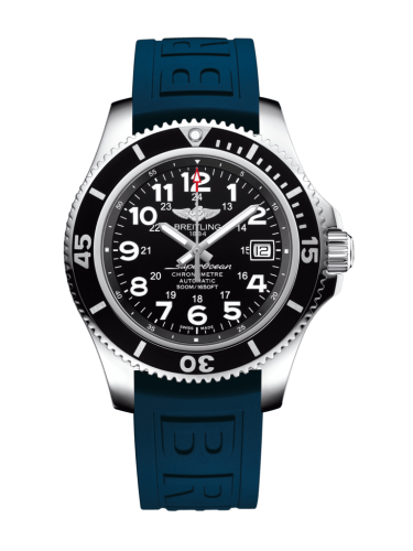 Breitling Superocean II 42 Stainless Steel / Volcano Black / Rubber / Pin A17365C9/BD67/148S/A18S.1