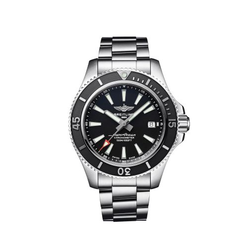 Breitling Superocean 42 Stainless Steel / Black / Bracelet / Japan A17366D71B2A1