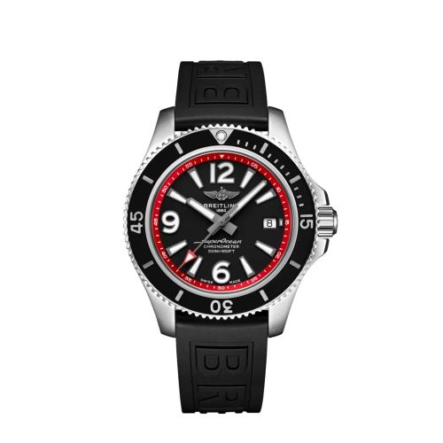 Breitling Superocean 42 Stainless Steel / Black - Red / eComm A17366D71B2S1