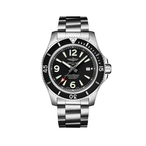 Breitling Superocean 44 Stainless Steel / Black / Bracelet A17367D71B1A1