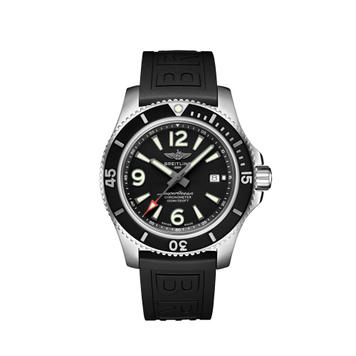 Breitling Superocean 44 Stainless Steel / Black / Rubber / Pin A17367D71B1S1
