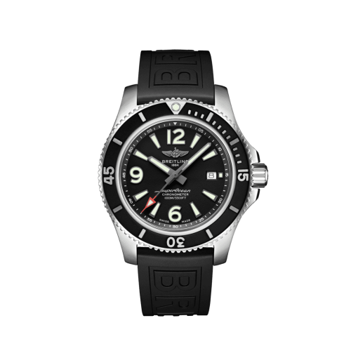 Breitling Superocean 44 Stainless Steel / Black / Rubber / Folding A17367D71B1S2
