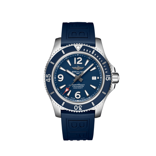 Breitling Superocean 44 Stainless Steel / Blue / Rubber / Folding A17367D81C1S2
