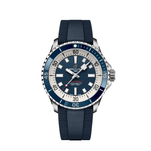 Breitling SuperOcean Automatic 42 Stainless Steel / Blue / Rubber A17375E71C1S1