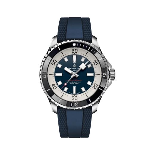 Breitling SuperOcean Automatic 44 Stainless Steel / Blue / Rubber A17376211C1S1
