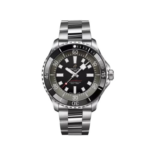 Breitling SuperOcean Automatic 44 Stainless Steel / Black / Bracelet / UK A173765A1B1A1