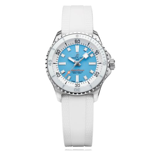 Breitling SuperOcean Automatic 36 Stainless Steel / Ice Blue / Bucherer A173771A1C1S1
