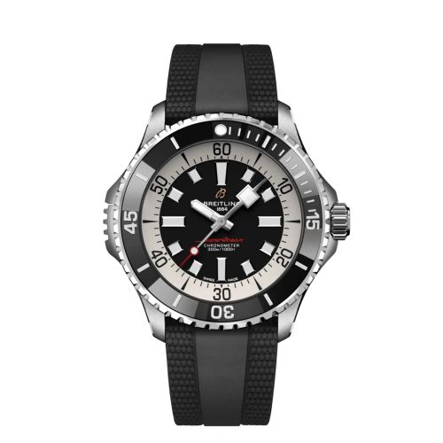 Breitling SuperOcean Automatic 46 Stainless Steel / Black / Rubber A17378211B1S1