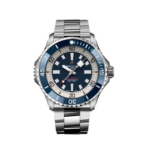 Breitling SuperOcean Automatic 46 Stainless Steel / Blue / Bracelet A17378E71C1A1