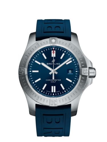 Breitling Chronomat Colt 44 Automatic Blue / Rubber / Folding A17388101C1S1