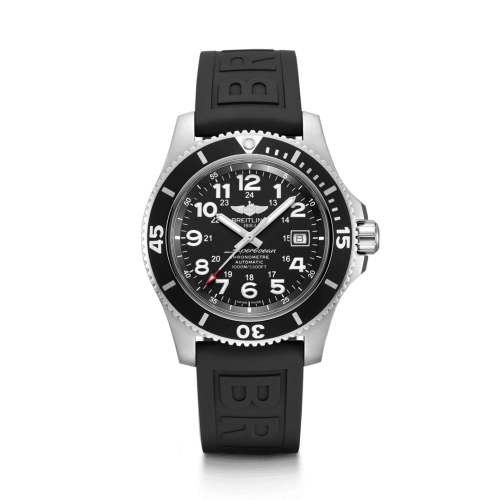 Breitling Superocean II 44 Stainless Steel / Black / Volcano Black / Rubber / Folding A17392D71B1S2