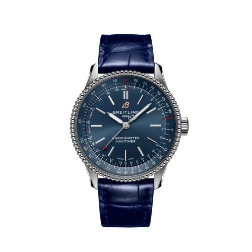 Breitling Navitimer 1 35 Automatic Stainless Steel / Blue / Croco / Folding A17395161C1P2