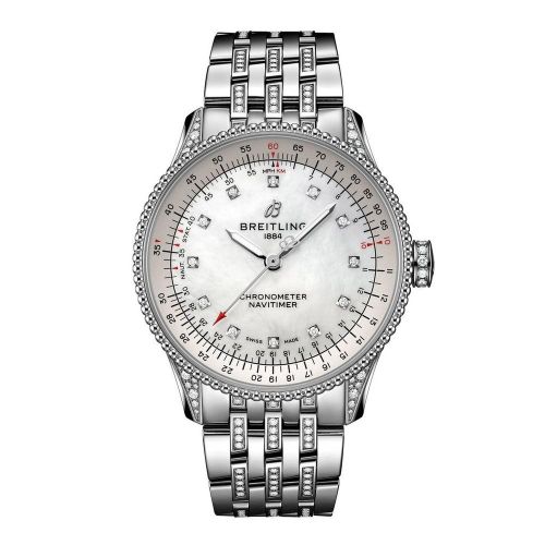 Breitling Navitimer 1 35 Automatic Stainless Steel - Diamond / MOP / Bracelet A17395721G1A1