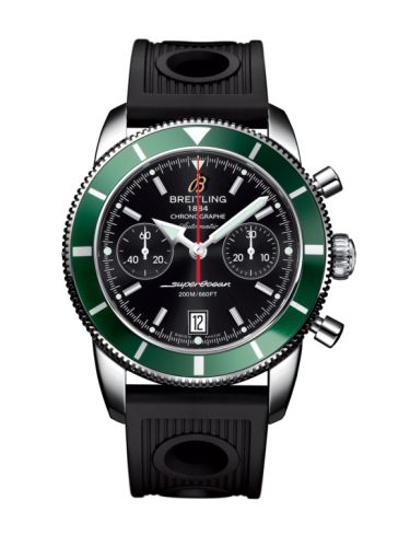 Breitling Superocean Heritage 44 Chronograph Stainless Steel / Green / Black / Rubber A2337036.BB81.200S