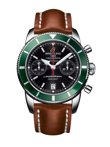 Breitling Superocean Heritage 44 Chronograph Stainless Steel / Green / Black / Calf A2337036.BB81.433X