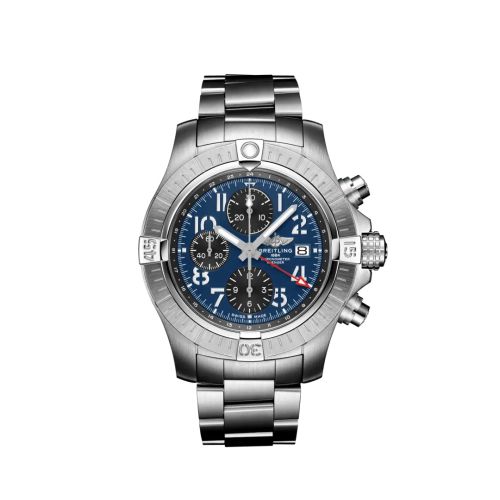 Breitling Avenger Chronograph GMT 45 Stainless Steel / Blue / Bracelet A24315101C1A1