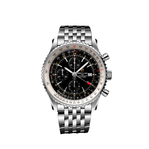 Breitling Navitimer 1 Chronograph GMT 46 Stainless Steel / Black / Bracelet A24322121B2A1