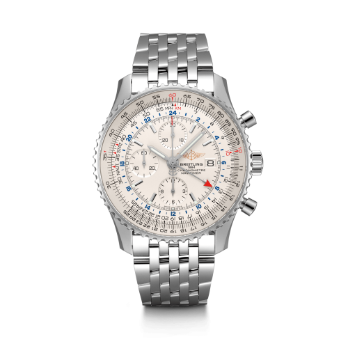 Breitling Navitimer World Stainless Steel / Silver / Bracelet A24322121G1A1