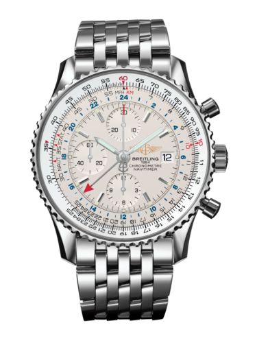 Breitling Navitimer World Stainless Steel / Silver / Bracelet A2432212/G571/443A