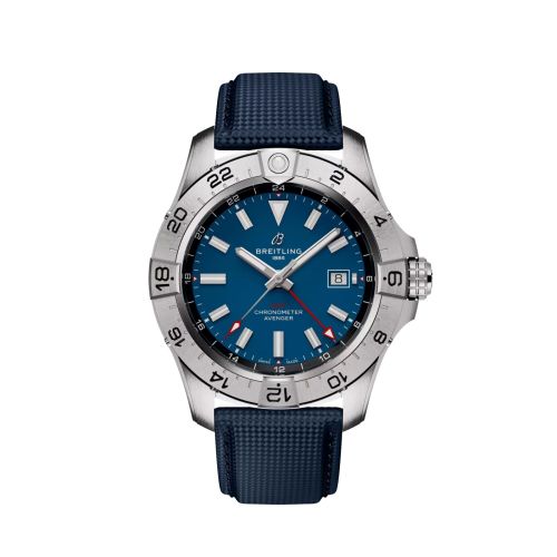 Breitling Avenger Automatic GMT 44 Stainless Steel / Blue / Strap A32320101C1X1