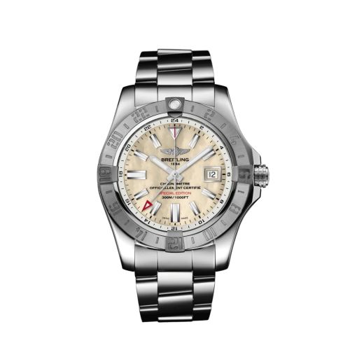 Breitling Avenger II GMT Stainless Steel / MOP / Japan Special Edition A3239011/A809/170A