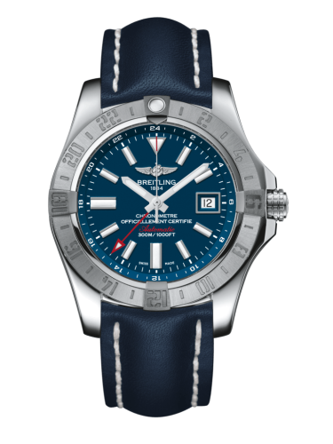 Breitling Avenger II GMT Stainless Steel / Mariner Blue / Calf / Pin A3239011/C872/105X/A20BA.1