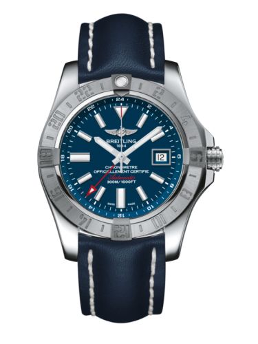 Breitling Avenger II GMT Stainless Steel / Mariner Blue / Calf / Folding A3239011/C872/112X/A20D.1