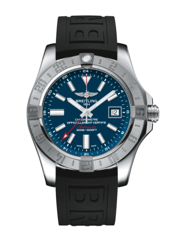 Breitling Avenger II GMT Stainless Steel / Mariner Blue / Rubber / Pin A3239011/C872/152S/A20S.1
