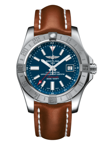Breitling Avenger II GMT Stainless Steel / Mariner Blue / Calf / Pin A3239011/C872/433X/A20BA.1