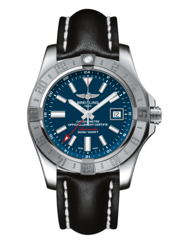 Breitling Avenger II GMT Stainless Steel / Mariner Blue / Calf / Pin A3239011/C872/435X/A20BA.1
