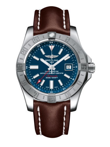 Breitling Avenger II GMT Stainless Steel / Mariner Blue / Calf / Pin A3239011/C872/437X/A20BA.1