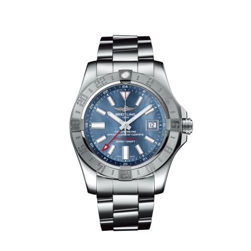 Breitling Avenger II GMT Stainless Steel / Blue MOP / Japan Special Edition A3239011/C930/170A