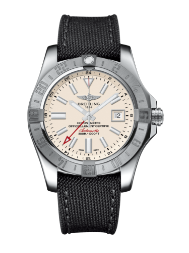 Breitling Avenger II GMT Stainless Steel / Stratus Silver / Military / Pin A3239011/G778/109W/A20BA.1