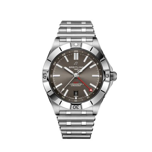 Breitling Chronomat 40 GMT Stainless Steel / Grey / Rouleaux A32398101M1A1