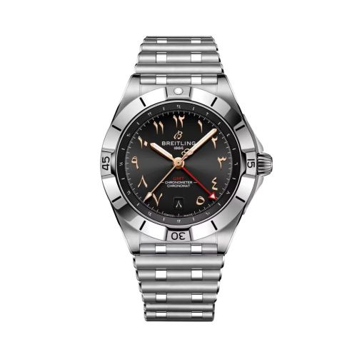 Breitling Chronomat 40 GMT Stainless Steel / Black / Qatar A323982B1B1A1