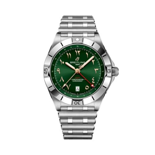Breitling Chronomat 40 GMT Stainless Steel / Green / Middle East A32398A51L1A1