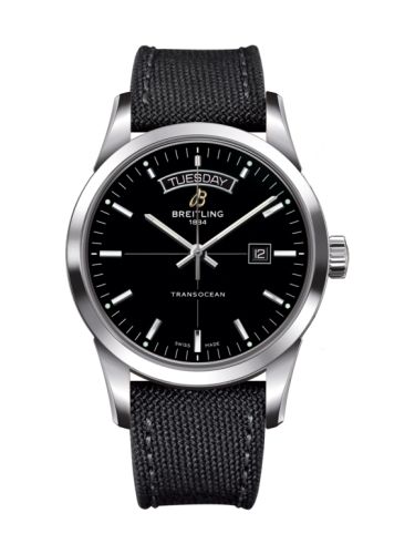 Breitling Transocean Day & Date Stainless Steel / Black / Military A4531012/BB69/109W/A20BA.1