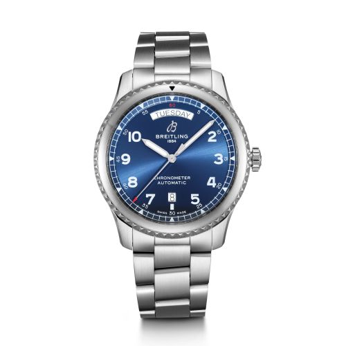 Breitling Navitimer 8 Automatic Day & Date 41 Stainless Steel / Blue / Bracelet A45330101C1A1