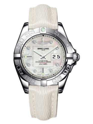 Breitling Galactic 41 Stainless Steel / Pearl Diamond / Sahara A49350L2.A702.237X