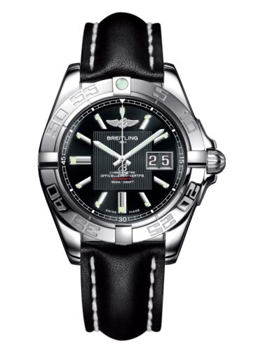 Breitling Galactic 41 Stainless Steel / Trophy Black / Calf A49350L2.BA07.428X
