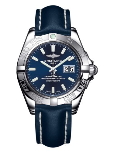 Breitling Galactic 41 Stainless Steel / Horizon Blue / Calf A49350L2.C929.113X