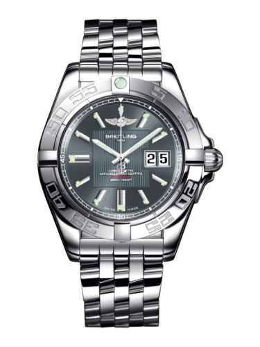 Breitling Galactic 41 Stainless Steel / Tomcat Gray / Bracelet A49350L2.F549.366A