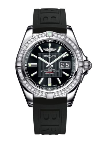 Breitling Galactic 41 Stainless Steel / Diamond / Trophy Black / Rubber A49350LA.BA07.150S