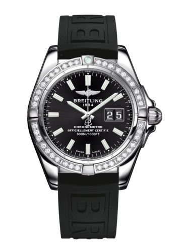 Breitling Galactic 41 Stainless Steel / Diamond / Onyx Black / Rubber A49350LA.BE58.150S