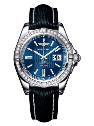 Breitling Galactic 41 Stainless Steel / Diamond / Metallica Blue / Sahara A49350LA.C806.220X